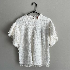 FARM Rio Fringe Detail Blouse